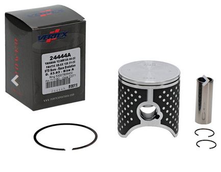 24444A Vertex Cast Race Evolution Piston Kit XE 125 (21-23); XX 125 (21-23); YZ 125 (05-24); YZ 125 X (20-24)