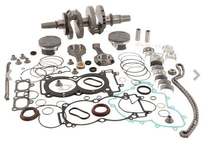 WR00050 Engine kit non turbo RZR XP 1000 (16-17); RZR XP 1000 High Lifter (16); RZR XP 4 1000 (16-17 IncludesCrankshaft, Piston Kit, Complete Engine Gasket Kit, Oil Seal Kit, Main Bearing and Seal Kit, Water Pump Rebuild Kit, Countershaft Bushing/Seal Kit, Cam Chain, Counter Balancer Bearing Kit and Oil Pump Chain Kit (copie)